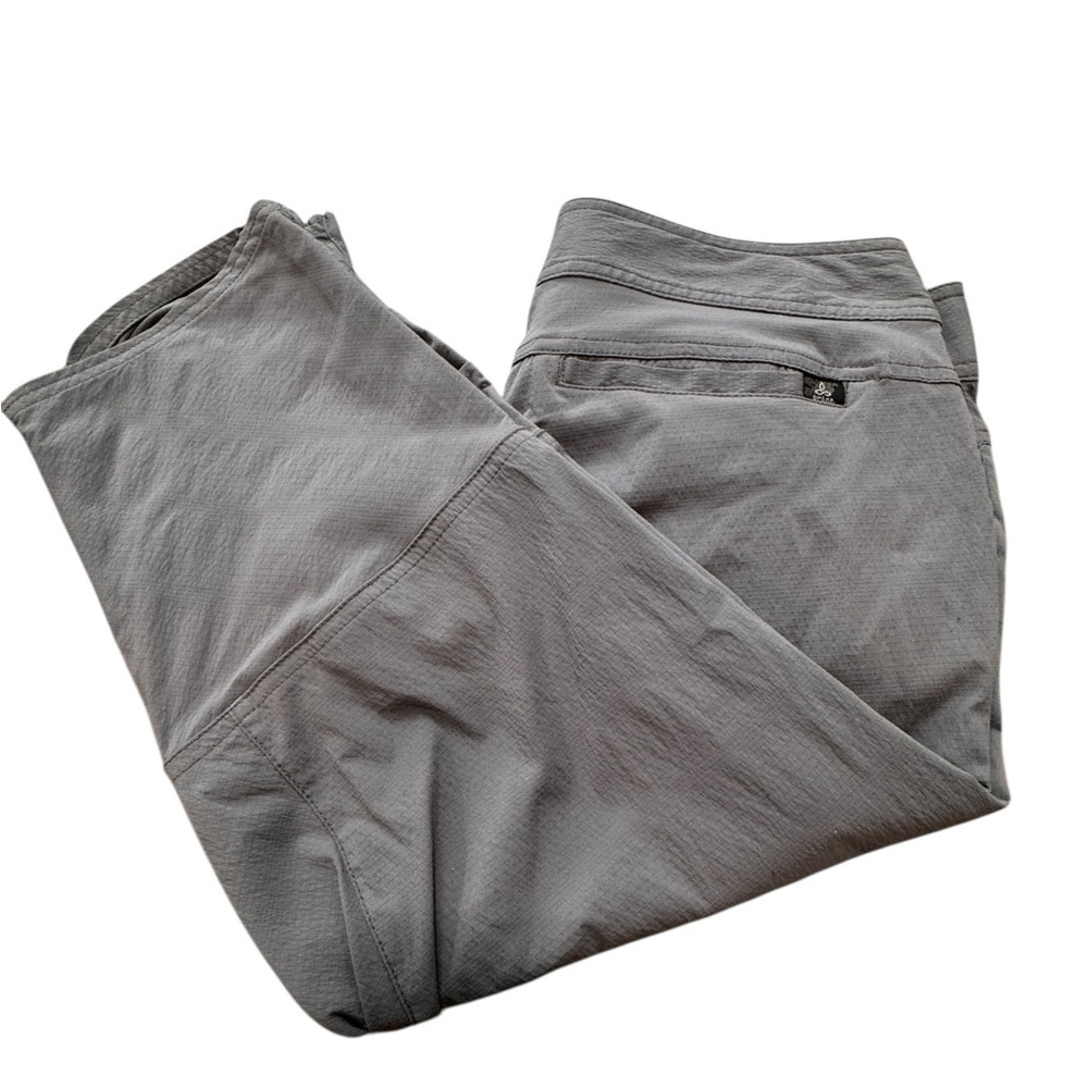 Prana Pants Women’s 6 Gray Cinch 3/4 Length Knicker Hiking Climbing Travel